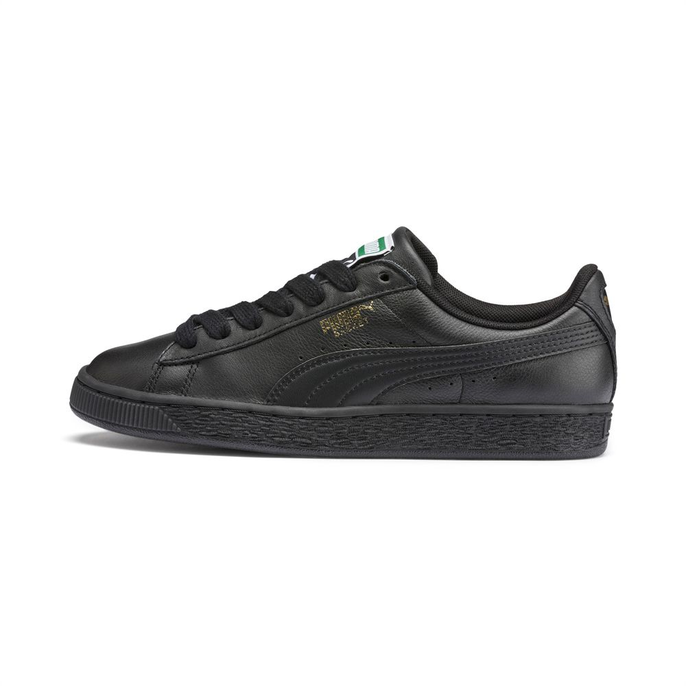 Puma Heritage Basket Classic Férfi Sportcipő - Fekete/Arany ( Hungary - NCZKD7438 )
